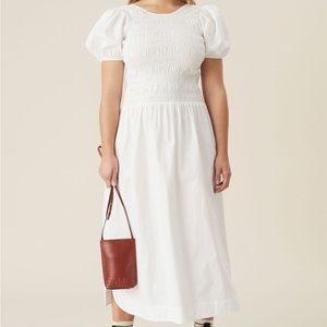 NWT Ganni Cotton Poplin Dress